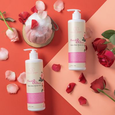 Body Wash Peach and Rose